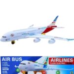 Air Bus Toy Friction Powered Aero Plane A380