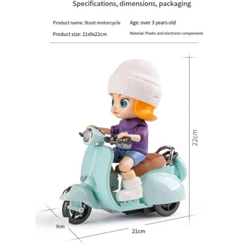 Tricycle Scooter Doll 360 Degrees Rotating - Image 3