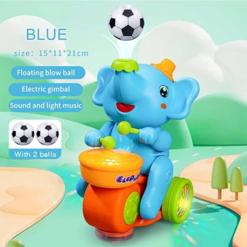 Musical Walking Elephant Drummer With Floating Ball - Image 2